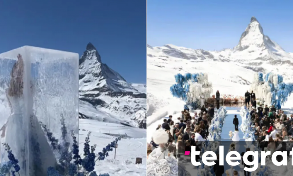 Dasmë unike  çifti martohet në malin me borë të Zvicrës me mbi dy mijë metra lartësi
