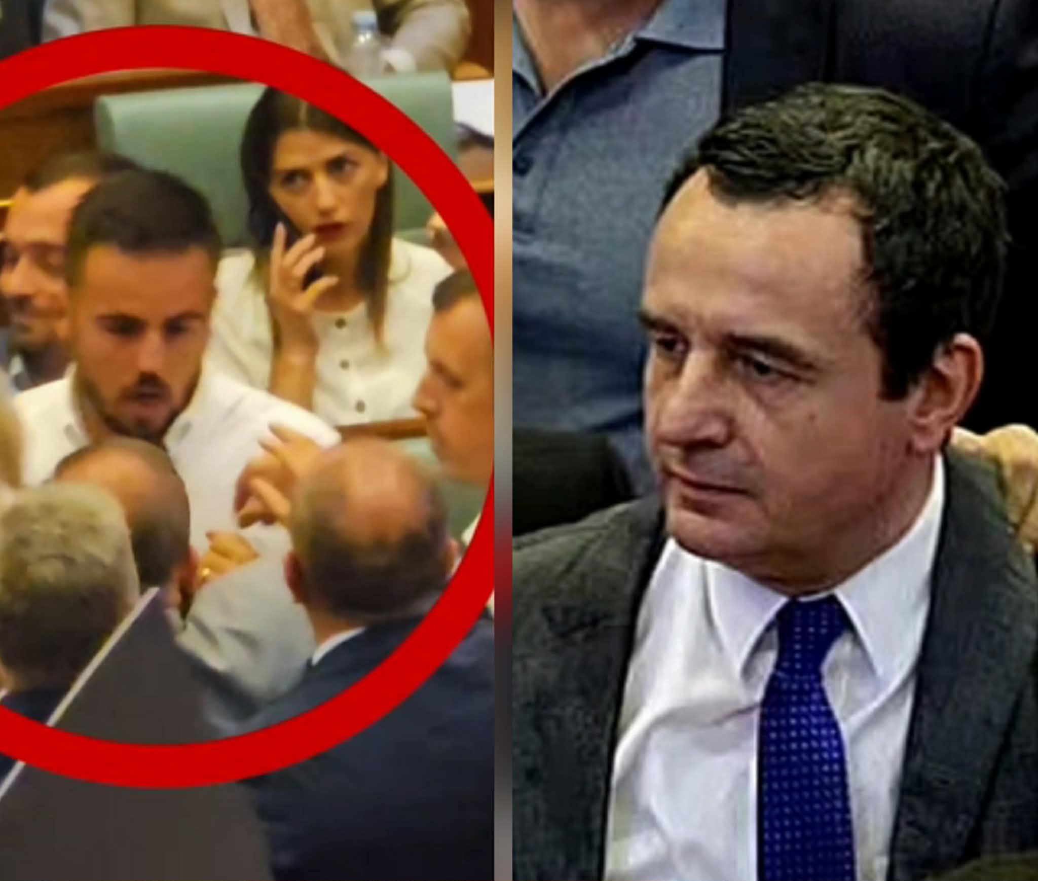 Moment i paharruar, Alban Bajrami në mbrojtje të vendosur të Albin Kurtit përballë sulmeve fizike të opozitës Një moment i veçantë ishte në Kuvend, ku deputeti, Alban Bajrami, doli hapur dhe me vendosmëri në mbrojtje të kryeministrit Albin Kurti, përballë sulmeve të vazhdueshme nga opozita. Pamjet që po qarkullojnë në rrjete sociale tregojnë një qëndrim të palëkundur të Bajramit, i cili jo vetëm me fjalë, por edhe me prezencë fizike, tregoi mbështetje të fortë për Kurtin, duke mos lejuar që sulmet të kalonin pa reagim.