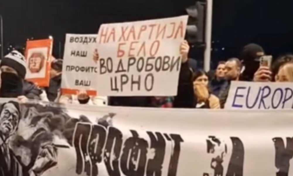 Protestë në Shkup   Usje  na helmon  të zhvendoset menjëherë