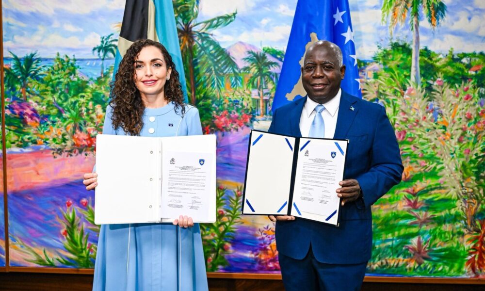Pas njohjes  Bahamas heq vizat për Kosovën   marrëveshja nënshkruhet në Washington