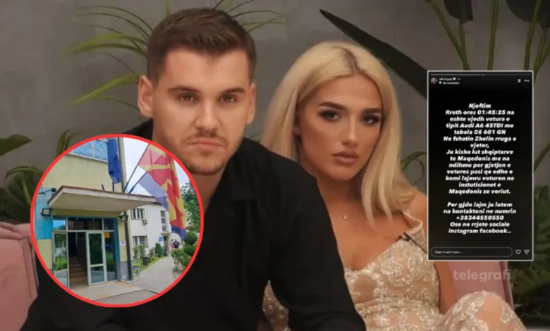  E kishin lënë makinën ndezur   Policia e Tetovës jep detaje për vjedhjen e veturës së Adrit dhe Ilirianës