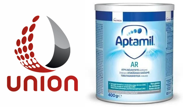 Kompania Union Sh P K  ka njoftuar opinionin publik se formula për foshnje Aptamil AR 1 është e sigurt për përdorim