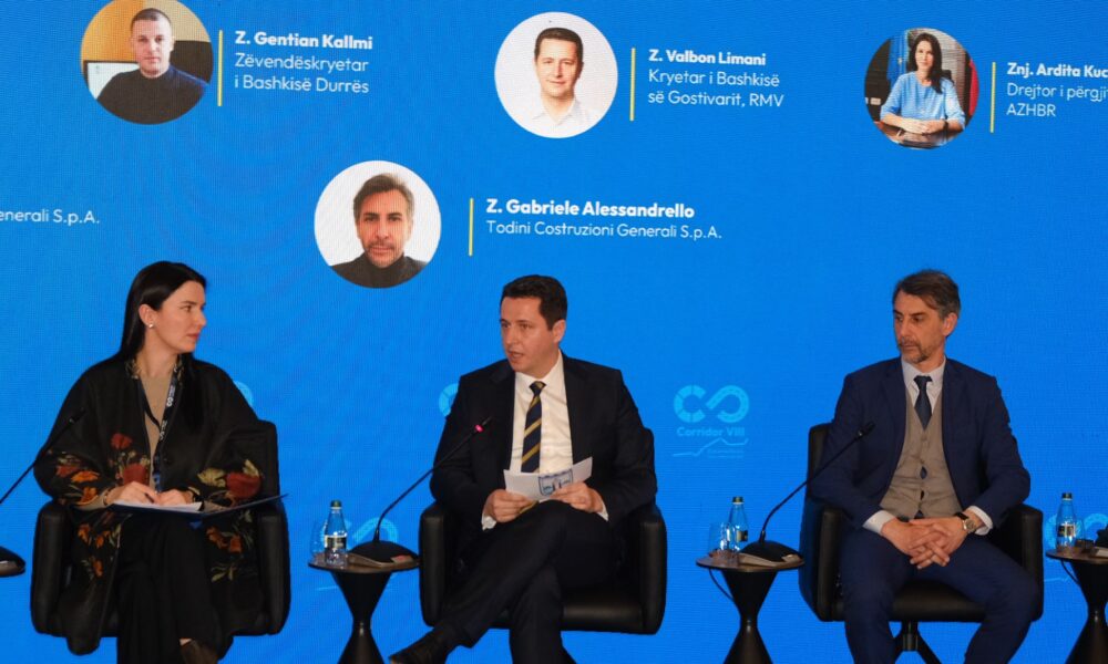 Valbon Limani panelist në Forumin Ekonomik për Korridorin VIII në Tiranë  Gostivari në nyje strategjike të zhvillimit rajonal