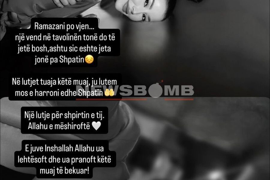  Një vend në tavolinë është bosh   Selvije rrënqeth me dedikimin  Mos e harroni Shpatin në lutjet tuaja