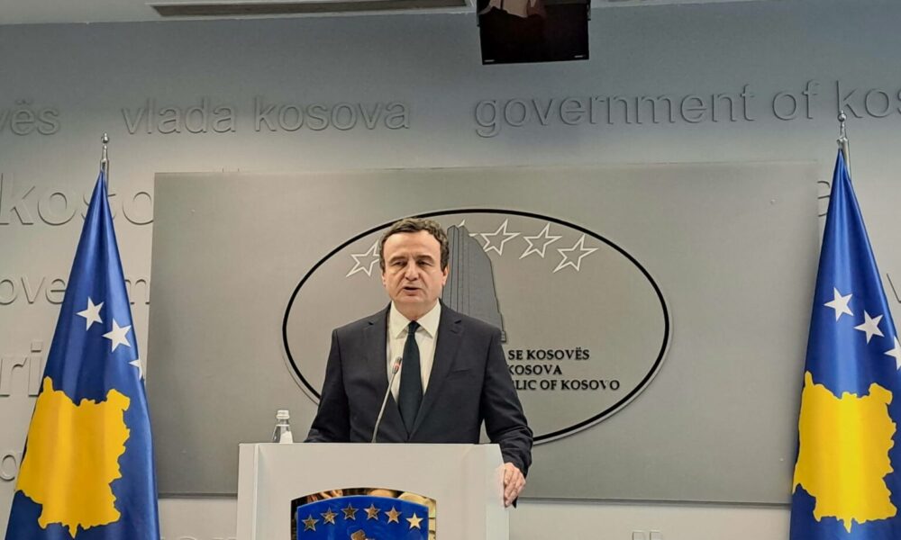 Kurti  Në seancën për presidentin  mungoi PDK LDK AAK dhe partia që dirigjohet nga Beogradi