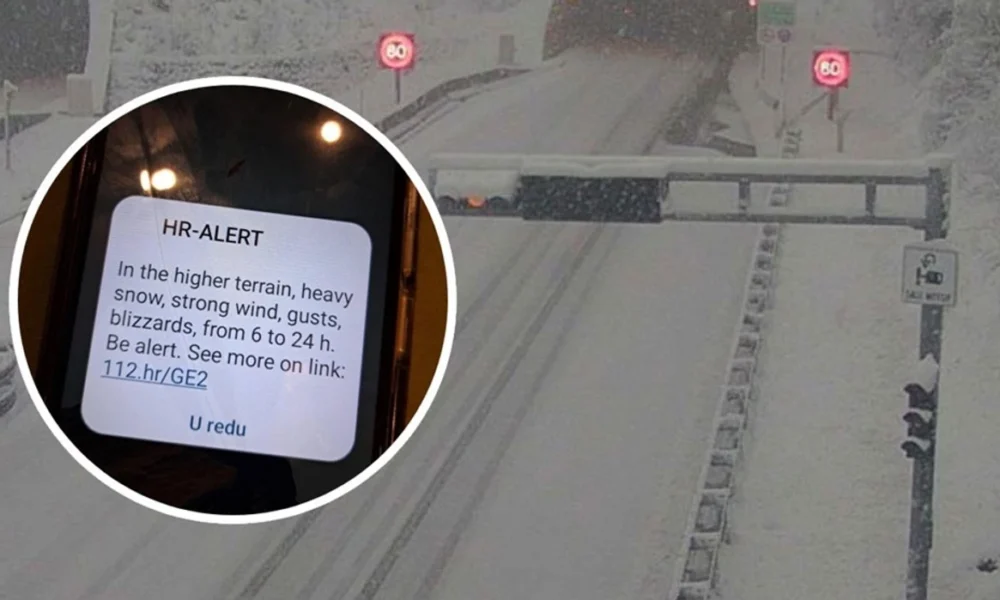 Borë në Kroaci   pritet të bjerë edhe në disa vende të Ballkanit