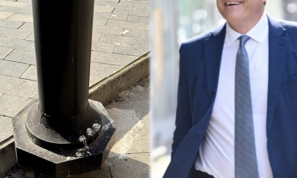 Ambasadori i BE së zbulon fenomenin e ri në Shkup  Shtylla që sfidon fizikën 