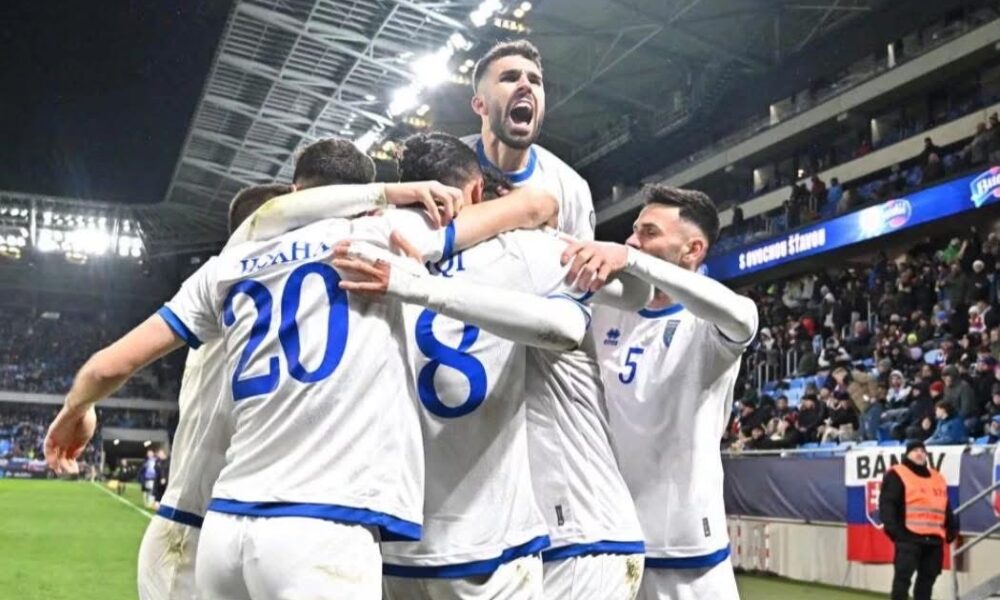 Historike  Kosova fiton ndaj Sllovakisë me përmbysje  një fitore larg Botërorit