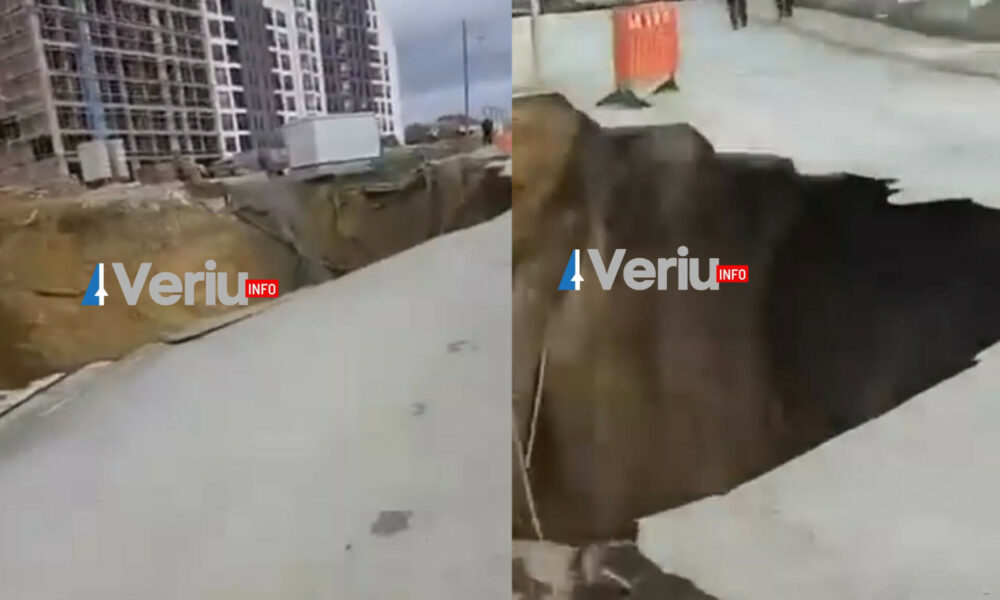 Rama  Ka filluar mbushja e gropës nga shembja e rrugës  qytetarët ta evitojnë këtë zonë