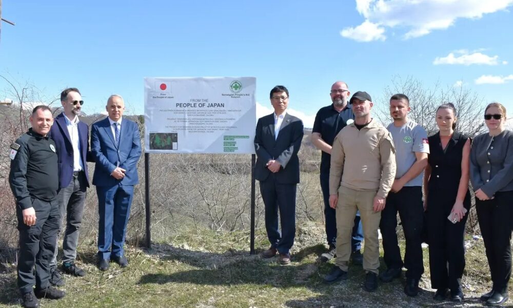 Japonia financon projektin për pastrimin e terreneve nga minat në zonën e Mitrovicës dhe të Graçanicës