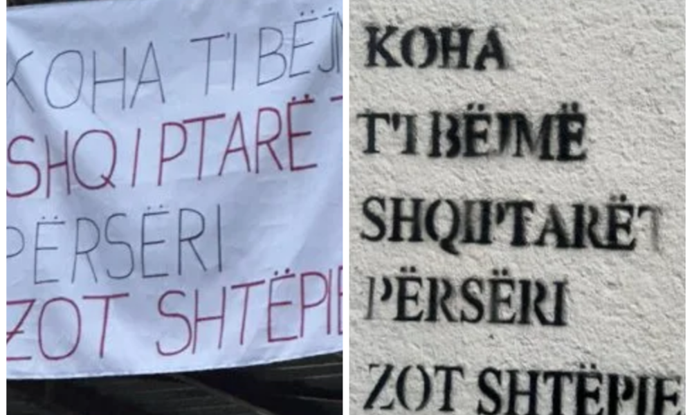 Parulla me mesazhin  Koha t i bëjmë shqiptarët përsëri zot shtëpie  vendosen në Çair