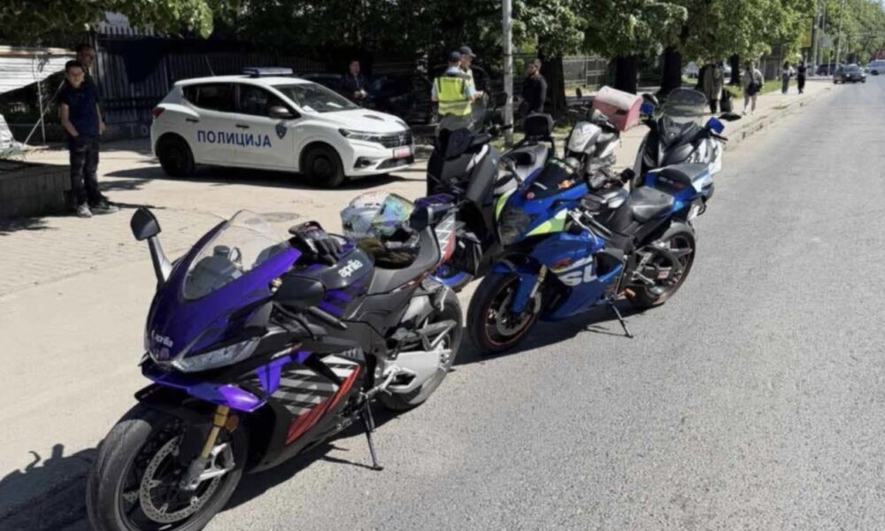 Aksion ndaj motoçikletave në Qendër  Aerodrom  Bit Pazar e Çair  MPB  Për 8 orë janë shqiptuar 105 dënime