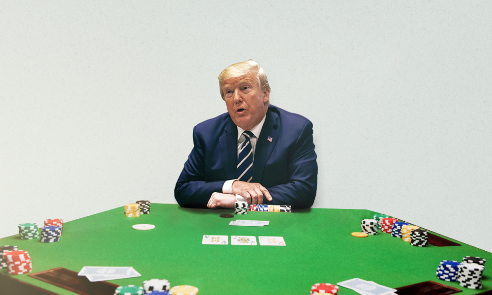 Trump  ky pokerist i keq me fatet e botës 