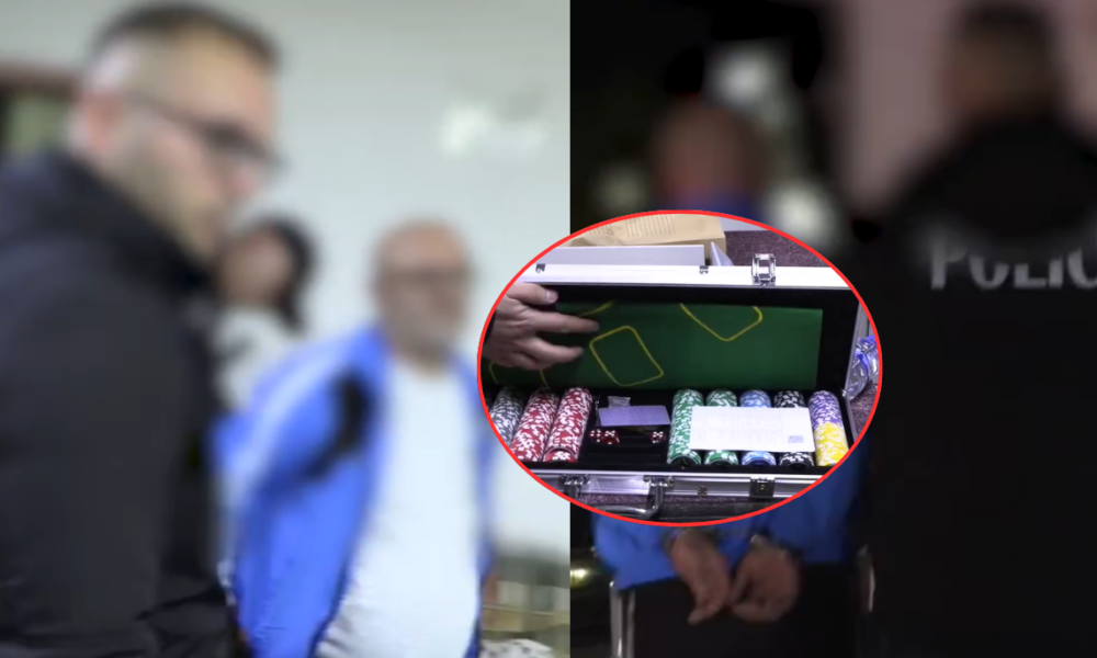 Momenti i arrestimit të dy personave në Skenderaj  që dyshohen për organizim të bixhozit ilegal  Video 