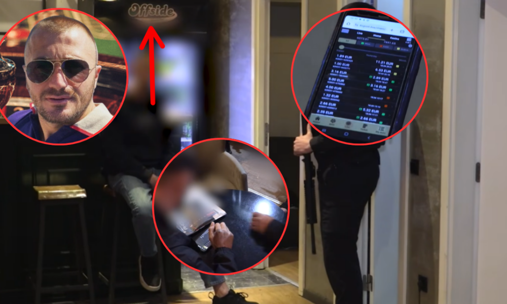 Pamje nga bastisja e policisë për lojëra ilegale të fatit në lokalin  Offside 02  në Mitrovicë të biznesmenit Arbër Berani  Video 