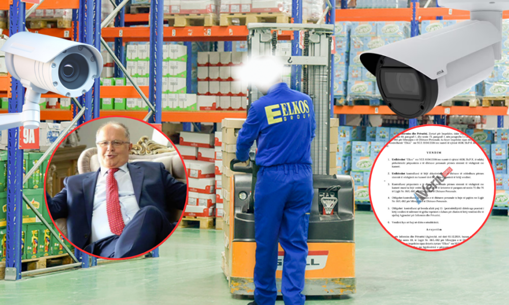 Skandal nga Elkos  AIP kap kompaninë e Ramiz Kelmendit duke i vëzhguar kundërligjshëm punëtorët tinëz me kamera  Dokument 