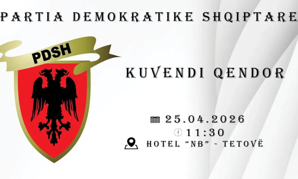 PDSH mbledh nesër Kuvendin Qendror  në fokus përgatitjet për Kongresin e IX