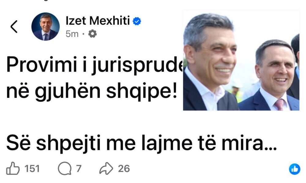 Kasami   Mexhiti  Provimi i jurisprudencës edhe në gjuhën shqipe 