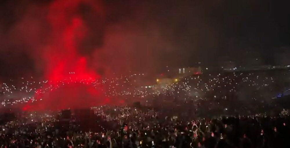  80 kombësi ka rreth asaj vatre   Rama ndan pamje nga koncerti i Kanye West  Tirona O nona 