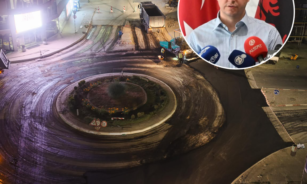 Gostivar  asfaltime edhe gjatë natës për ritëm më të shpejtë të punimeve