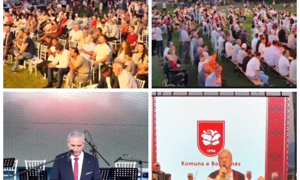Bogovinasit  i përgjigjen Feti Abazit   Yjet e folklorit  fëmijët me prindërit  rinia dhe mërgimtarët  ndriçuan stadiumin  me valle dhe hare 