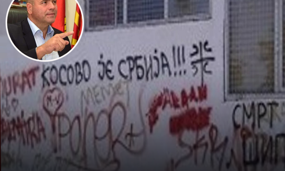 Dimitrievski reagon për grafitin  UÇK tek  Srpski Vez   por kurrë nuk reagoi për grafitet   Mrtov shqiptar  dobar shqiptar  