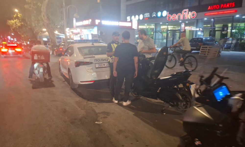 262 kundërvajtje në komunikacion në Shkup  102 masa ndaj motoçiklistëve