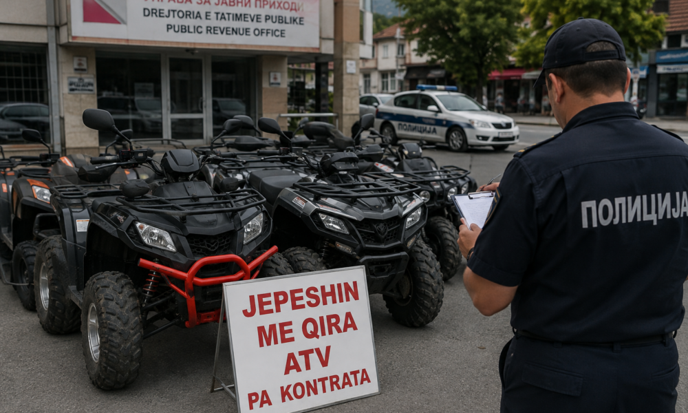 Jepeshin me qira motoçikleta pa kontrata  kallëzim penal për evazion fiskal në Tetovë