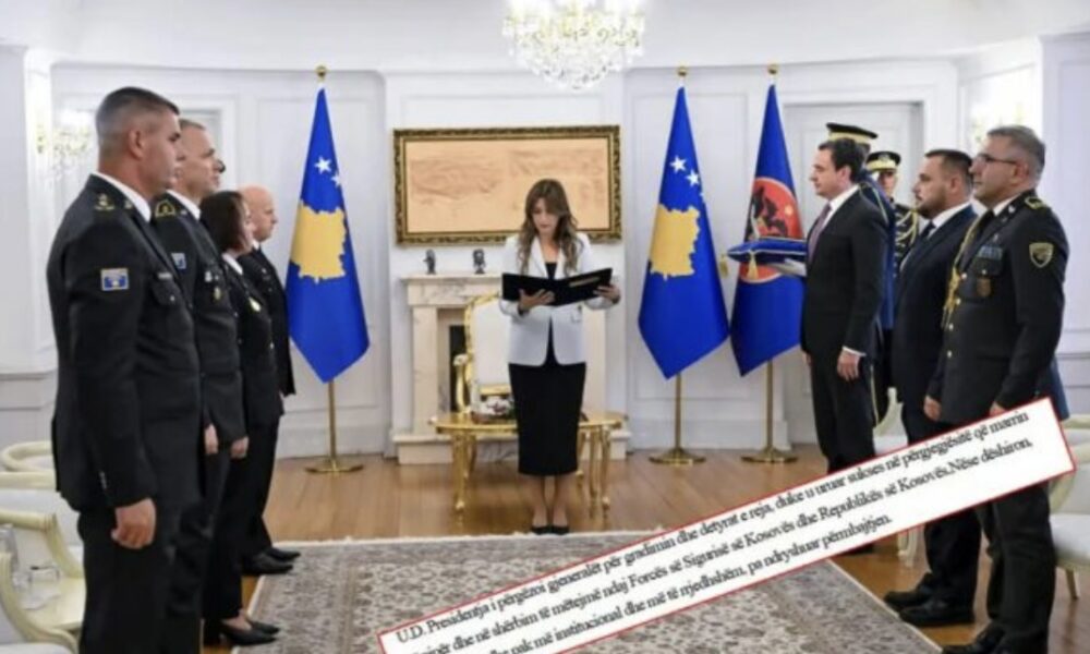  Nëse dëshiron  mund ta bëj më institucional    Haxhiu me inteligjencë artificiale shkruan komunikatën për gjeneralët e rinj