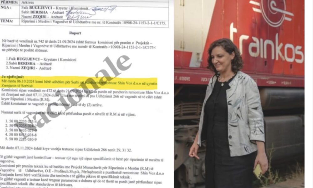 Trainkos i i Rizvanollit vizitë zyrtare në Serbi për riparim vagonësh  marrin masa ndaj punëtorit që tregoi publikisht
