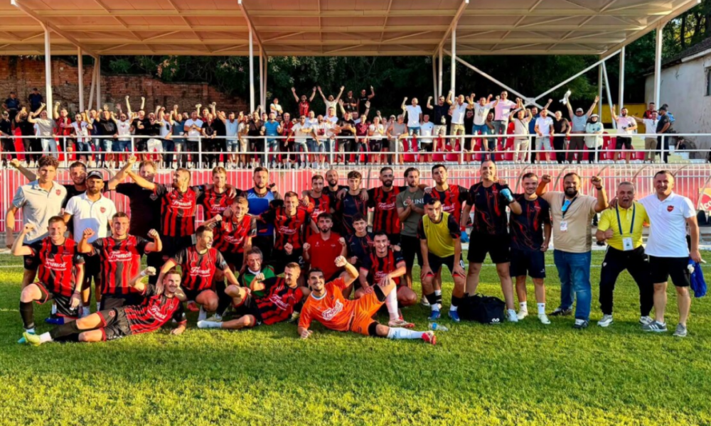Shkëndija e Haraçinës feston triumfin e parë në Ligën e Parë