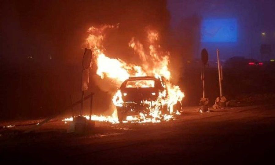 Përfshihet nga flakët  Golf  i në lëvizje pranë Bërvenicës
