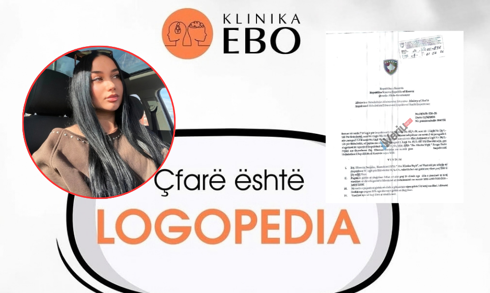  Ebo Klinika  në Vushtrri ofronte shërbime logopedike pa licencë   Inspektorati e gjobiti dhe i ndërpreu përkohësisht veprimtarinë