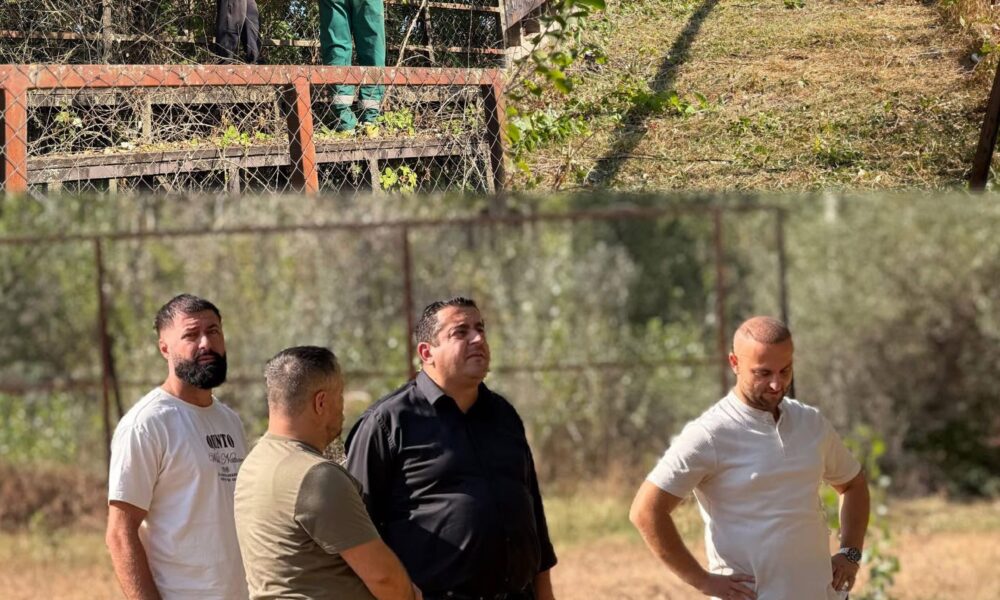 Seferi dhe Murtezani në terren fillojn aksionin për pastrimin e Stadiumit në Sfillare