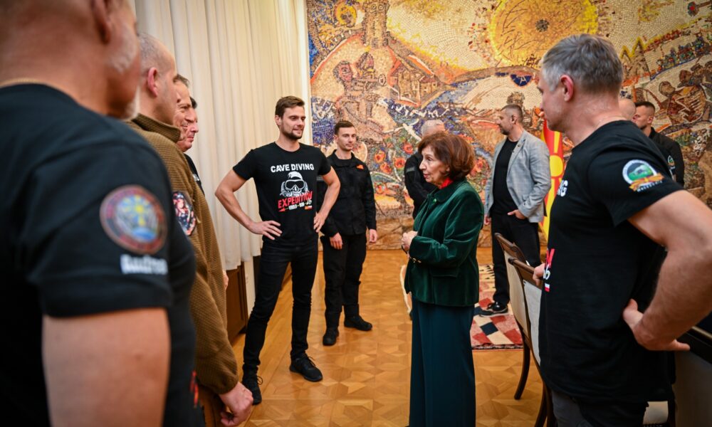 Pas arritjes historike në Matkë  zhytësit takohen me presidenten e RMV