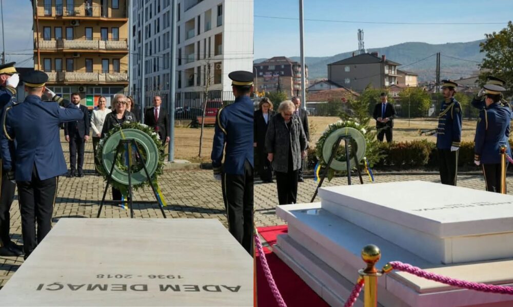 Presidentja Shiroka Pula bën homazhe në Prekaz  te varri i presidentit historik Ibrahim Rugova dhe i veprimtarit Adem Demaçi