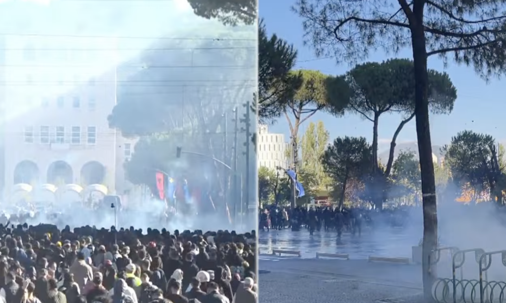 Trazirat shpërthejnë përsëri në protestën antiqeveritare në Tiranë