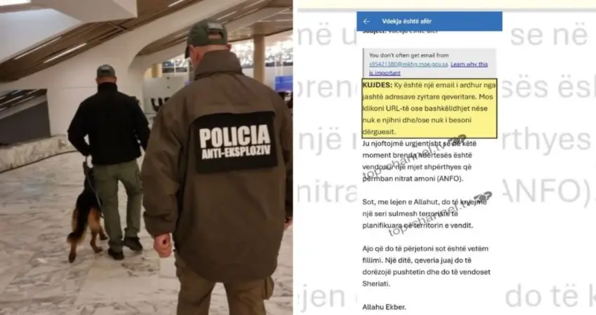  Do kryejmë një seri sulmesh terroriste në vend   kërcënohet me shpërthim bombe në Kryesinë e Kuvendit  zbardhet e mail  Do jetë e tmerrshme ajo që do ndodhë