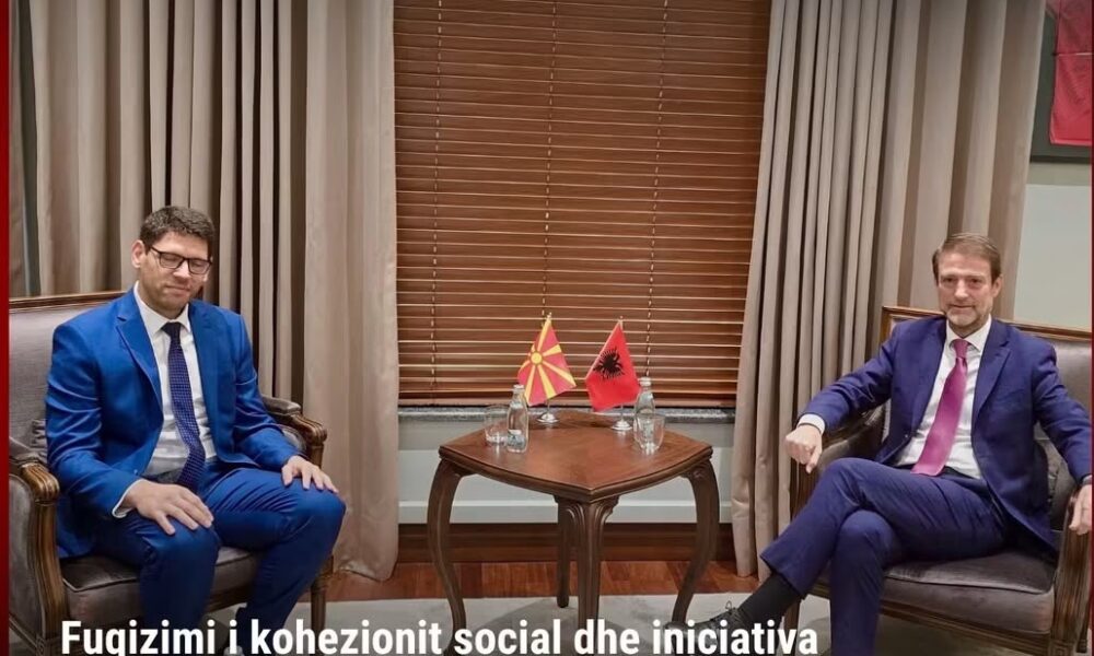 Agon Ferati takon në Tiranë ministrin Ferit Hoxha  në fokus Korridori 8 dhe integrimi evropian