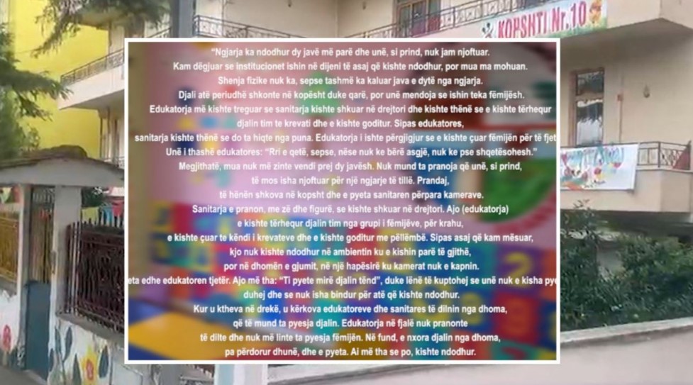  Dua drejtësi për djalin tim   Nëna nga Fieri pretendon për dhunë në kopsht  Dyshoj se pamjet filmike janë fshirë 